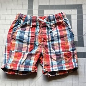 Cat & Jack Plaid Kids Shorts - Red, Blue, White